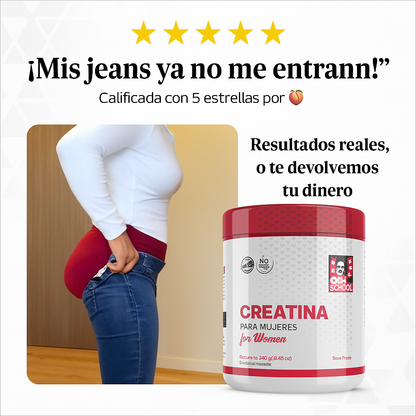 Creatina 3 en 1 Para Mujeres con Colágeno - Women School™